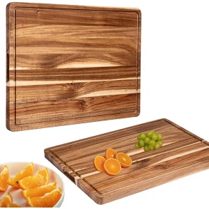 Kitchen Extra Large Wood Cutting Board Butcher Block 24 x 18 x1.2 in