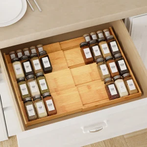 Bamboo Spice Drawer 12" To 23